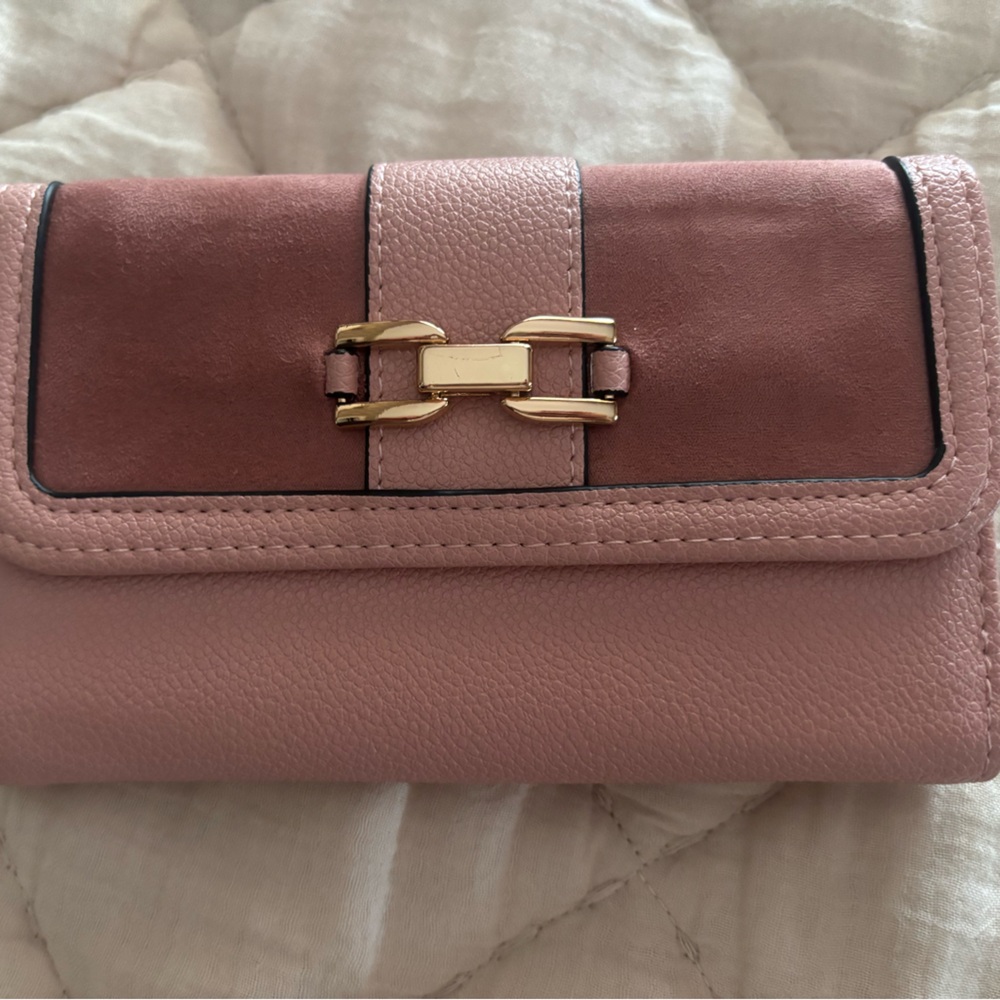 Elegant Pink Leather Women's Bag